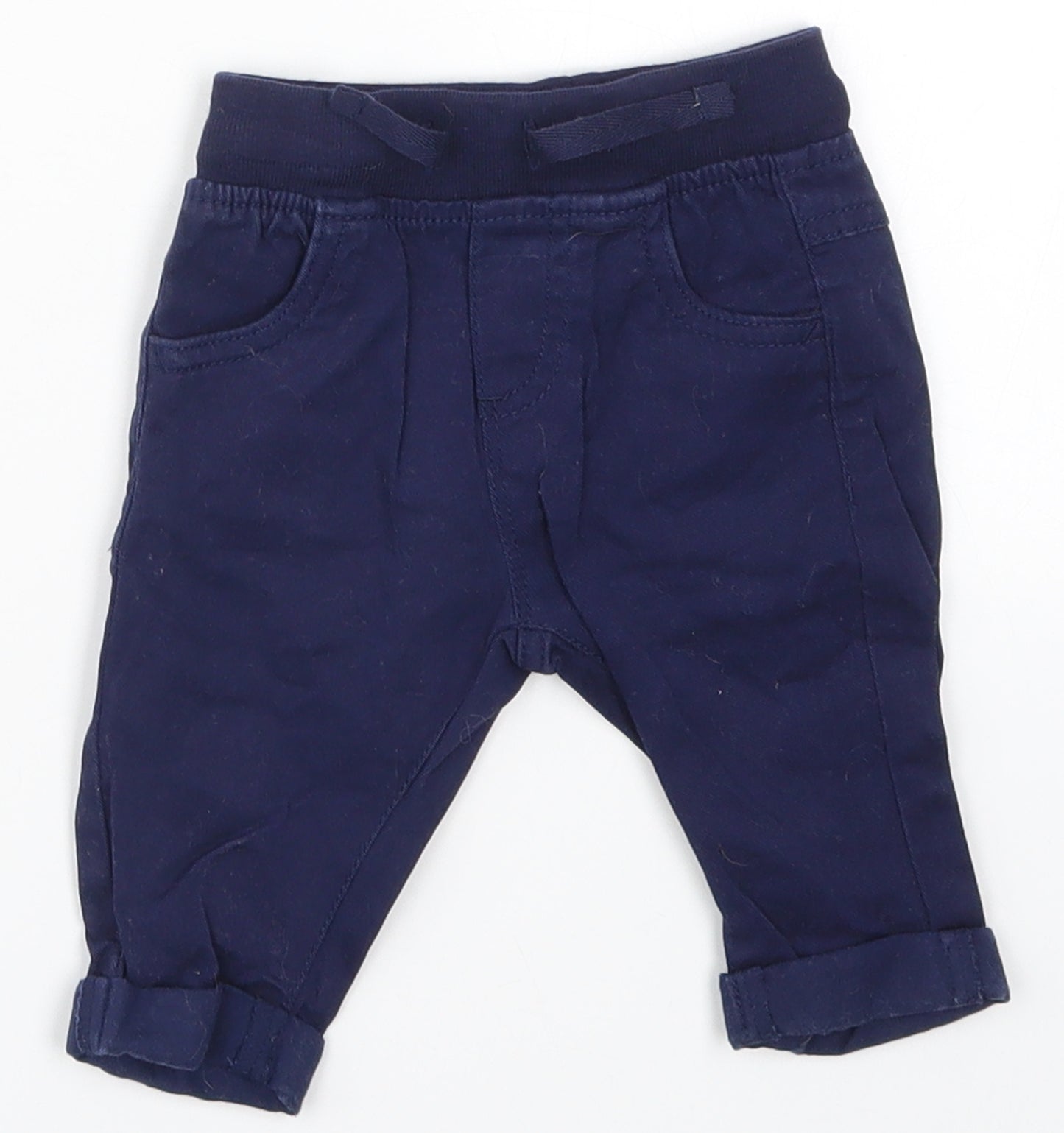Marks and Spencer Boys Blue   Capri Trousers Size 0-3 Months