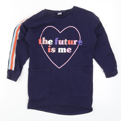 TU Girls Blue   Pullover Sweatshirt Size 7 Years  - The Future is Me