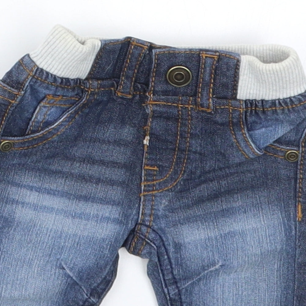 F&F Boys Blue  Denim Capri Jeans Size Newborn