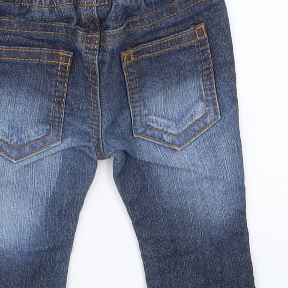 F&F Boys Blue  Denim Capri Jeans Size Newborn