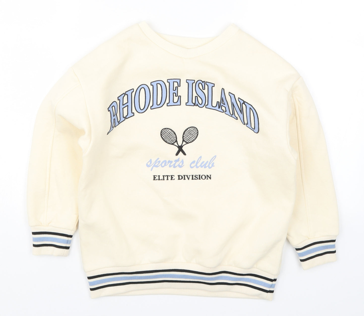 Primark Girls Yellow   Pullover Sweatshirt Size 7-8 Years  - Rhode Island