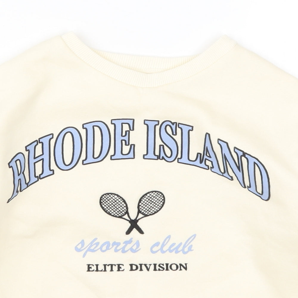 Primark Girls Yellow   Pullover Sweatshirt Size 7-8 Years  - Rhode Island