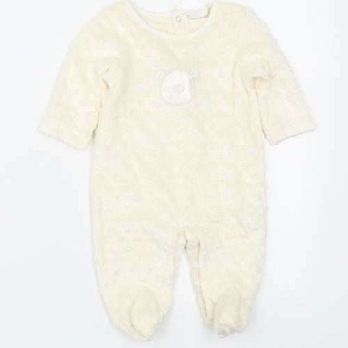 Rock a Bye Baby Boutique Baby Beige Solid  Cami One Piece Size 0-3 Months  - Bear