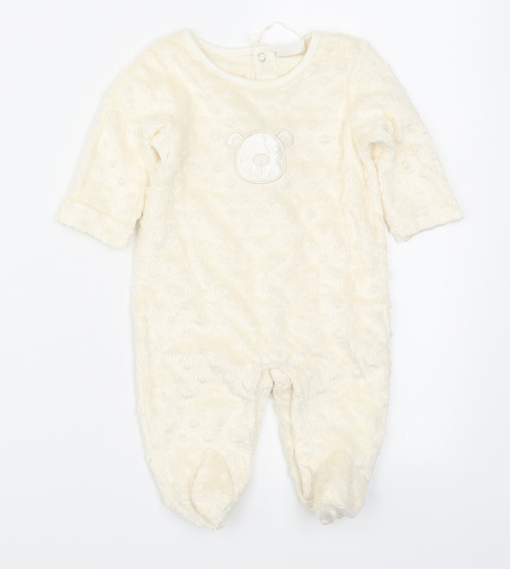 Rock a Bye Baby Boutique Baby Beige Solid Cami One Piece Size 0-3 Months - Bear