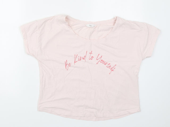 Boux Avenue Womens Pink Solid Top Pyjama Top Size 12 - Be Kind to Yourself