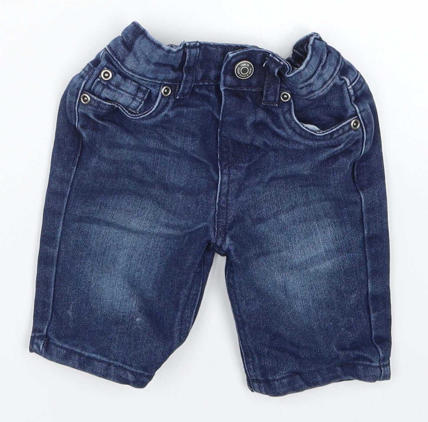 Primark Boys Blue  Denim Cropped Jeans Size 9-12 Months