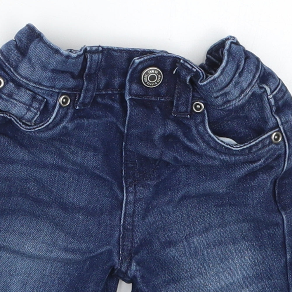 Primark Boys Blue  Denim Cropped Jeans Size 9-12 Months