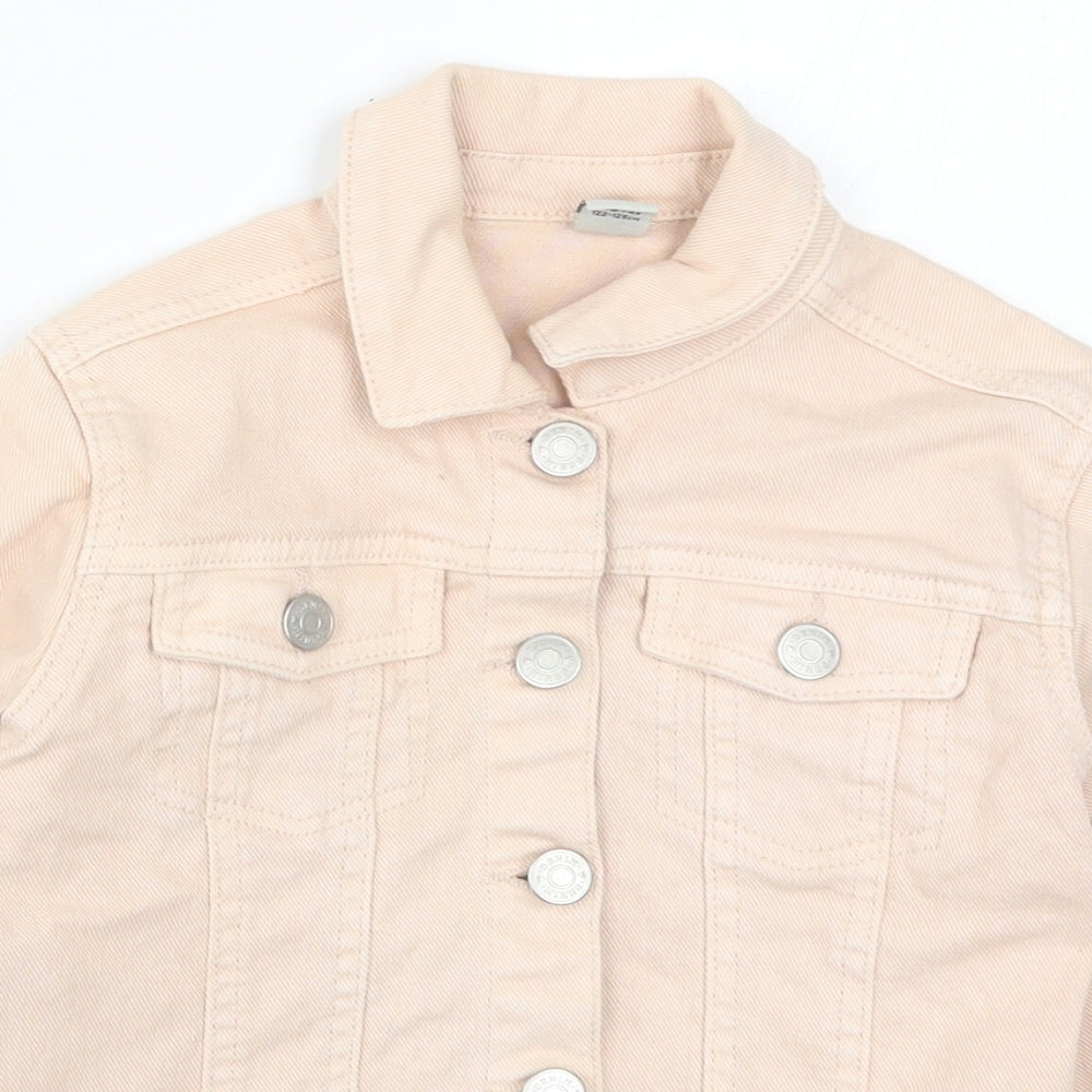 TU Girls Pink  Denim Jacket  Size 7-8 Years