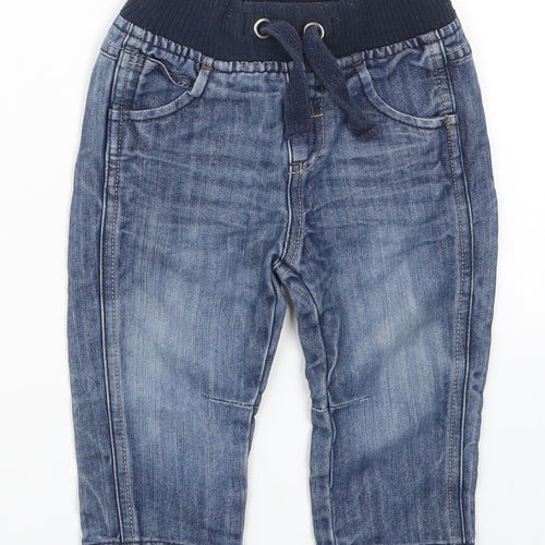 Matalan Boys Blue  Denim Capri Jeans Size 9-12 Months