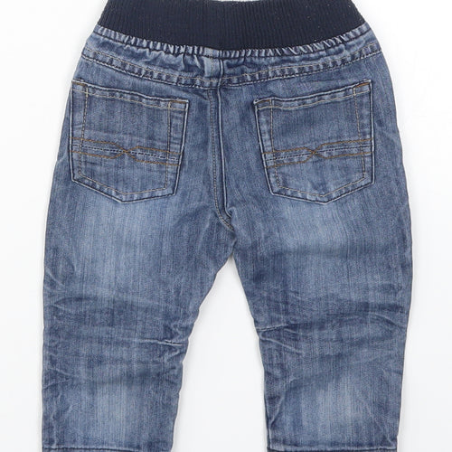 Matalan Boys Blue  Denim Capri Jeans Size 9-12 Months