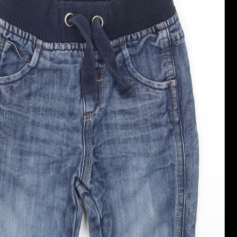 Matalan Boys Blue  Denim Capri Jeans Size 9-12 Months