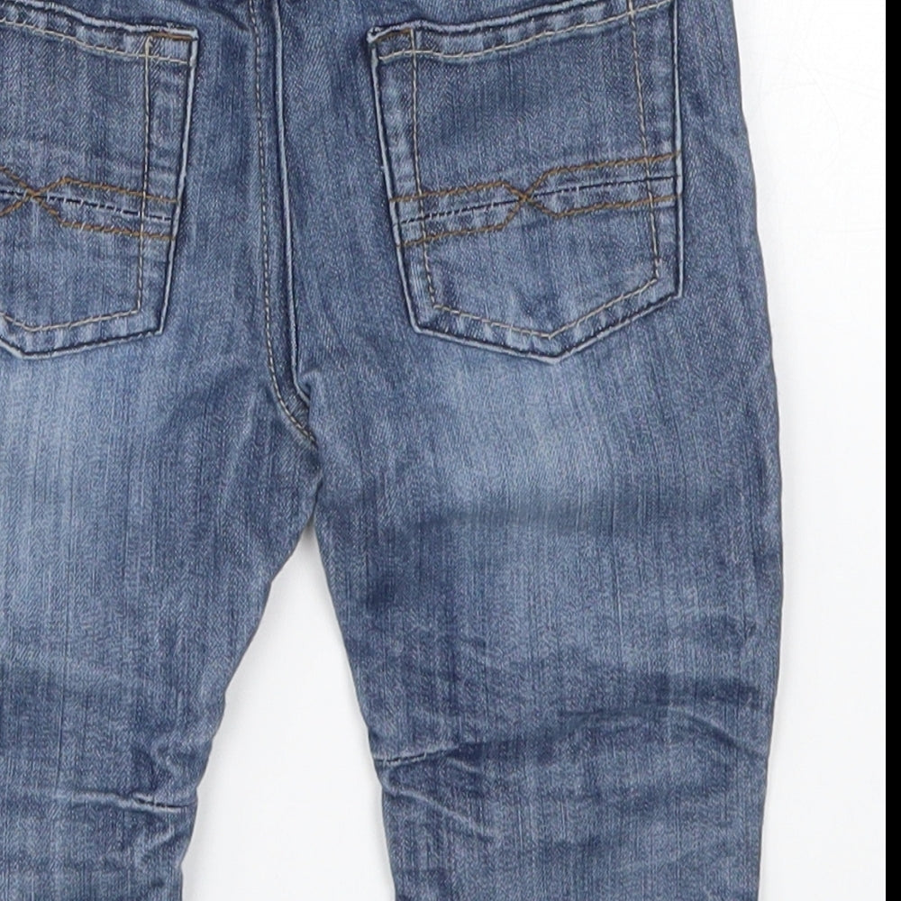 Matalan Boys Blue  Denim Capri Jeans Size 9-12 Months