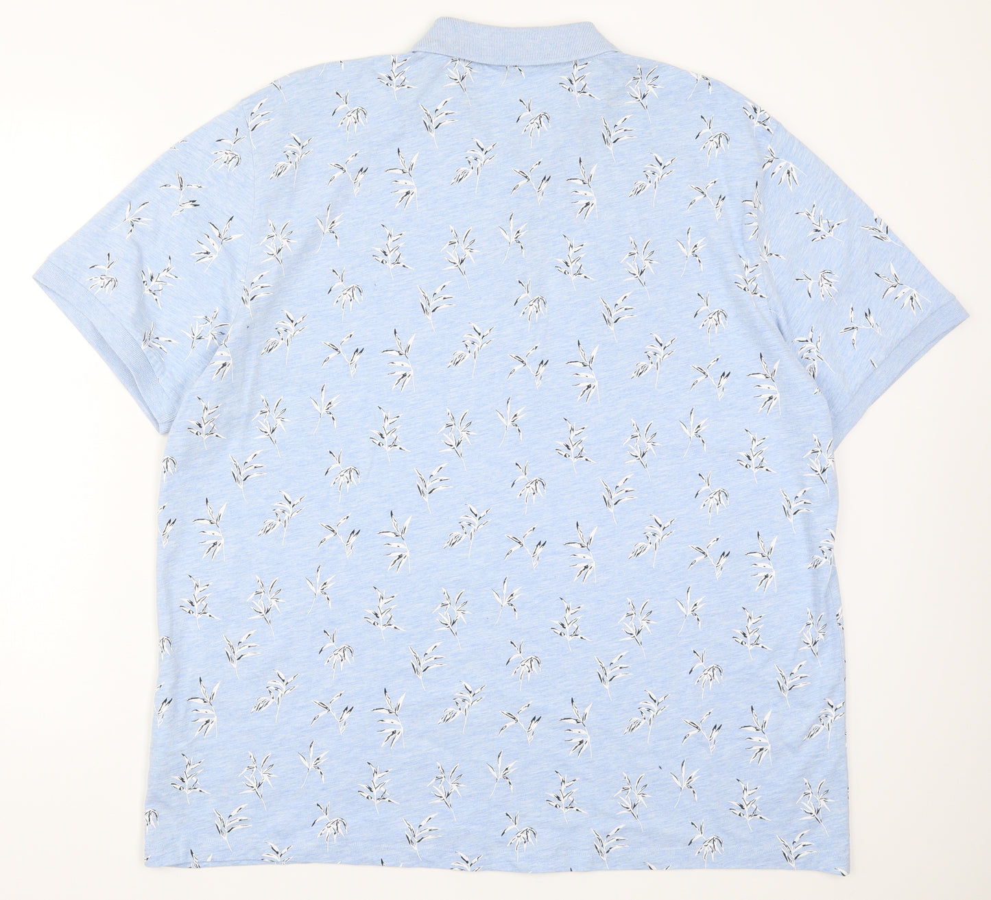 NEXT Mens Blue Floral   Polo Size 3XL