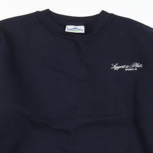 Beaver International Mens Blue   Pullover Sweatshirt Size L  - Leggett & Platt