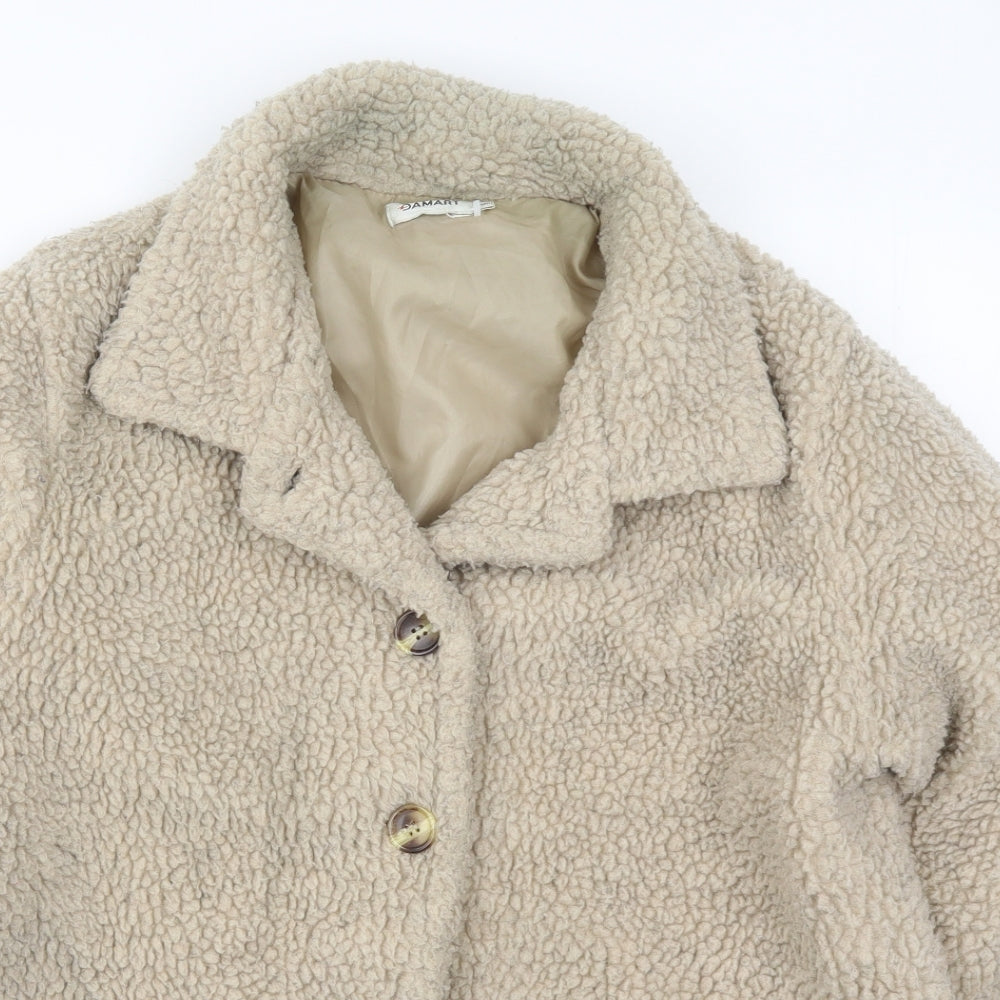Damart Womens Beige   Overcoat Coat Size 14
