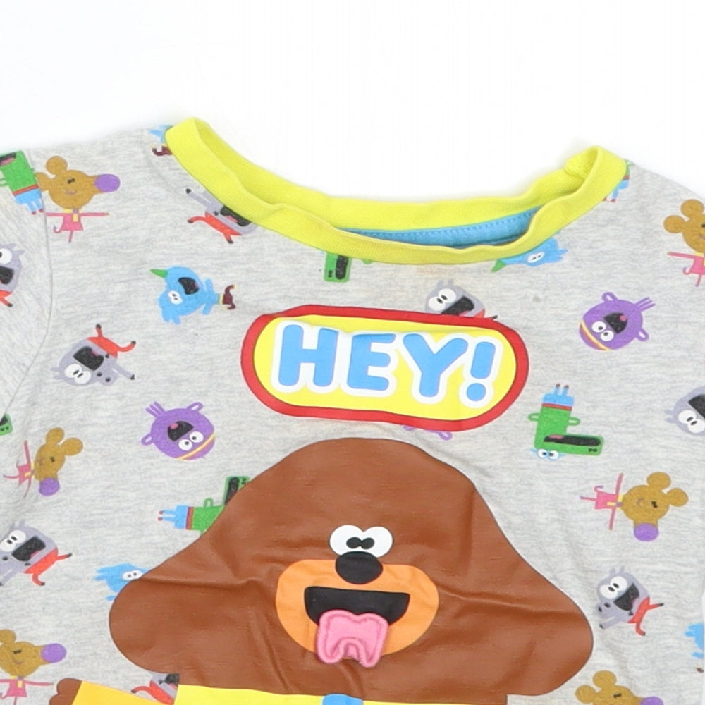 TU Boys Grey   Basic T-Shirt Size 2-3 Years  - Hey Duggee