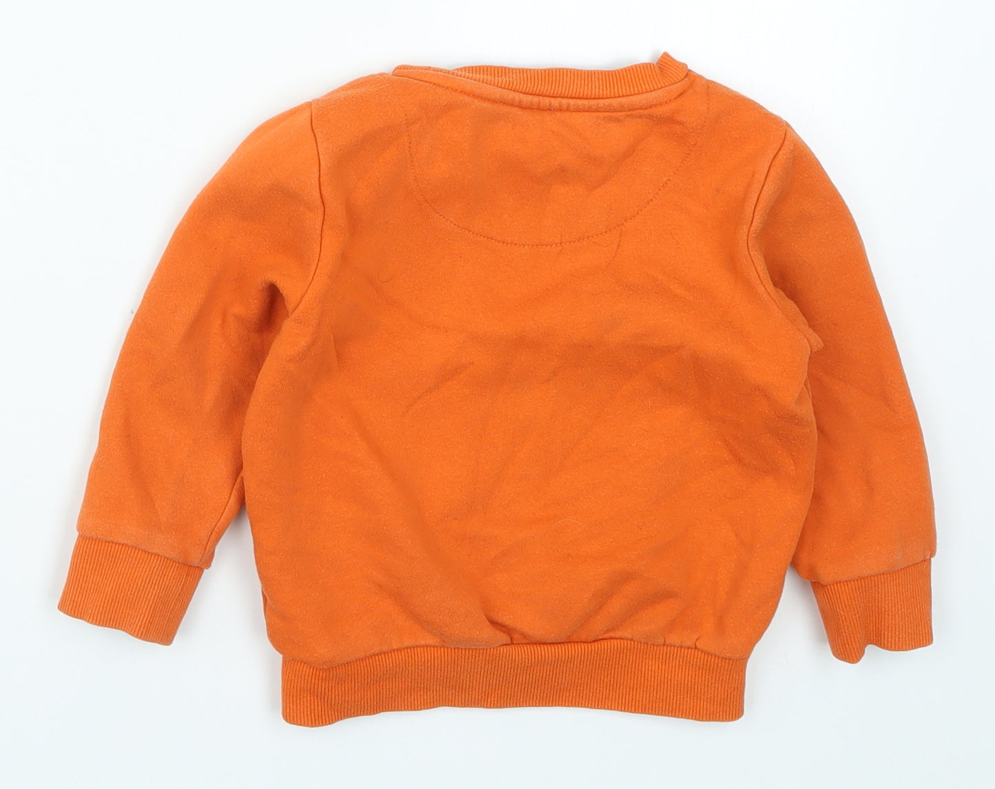 F&F Boys Orange   Pullover Sweatshirt Size 2-3 Years  - Monster