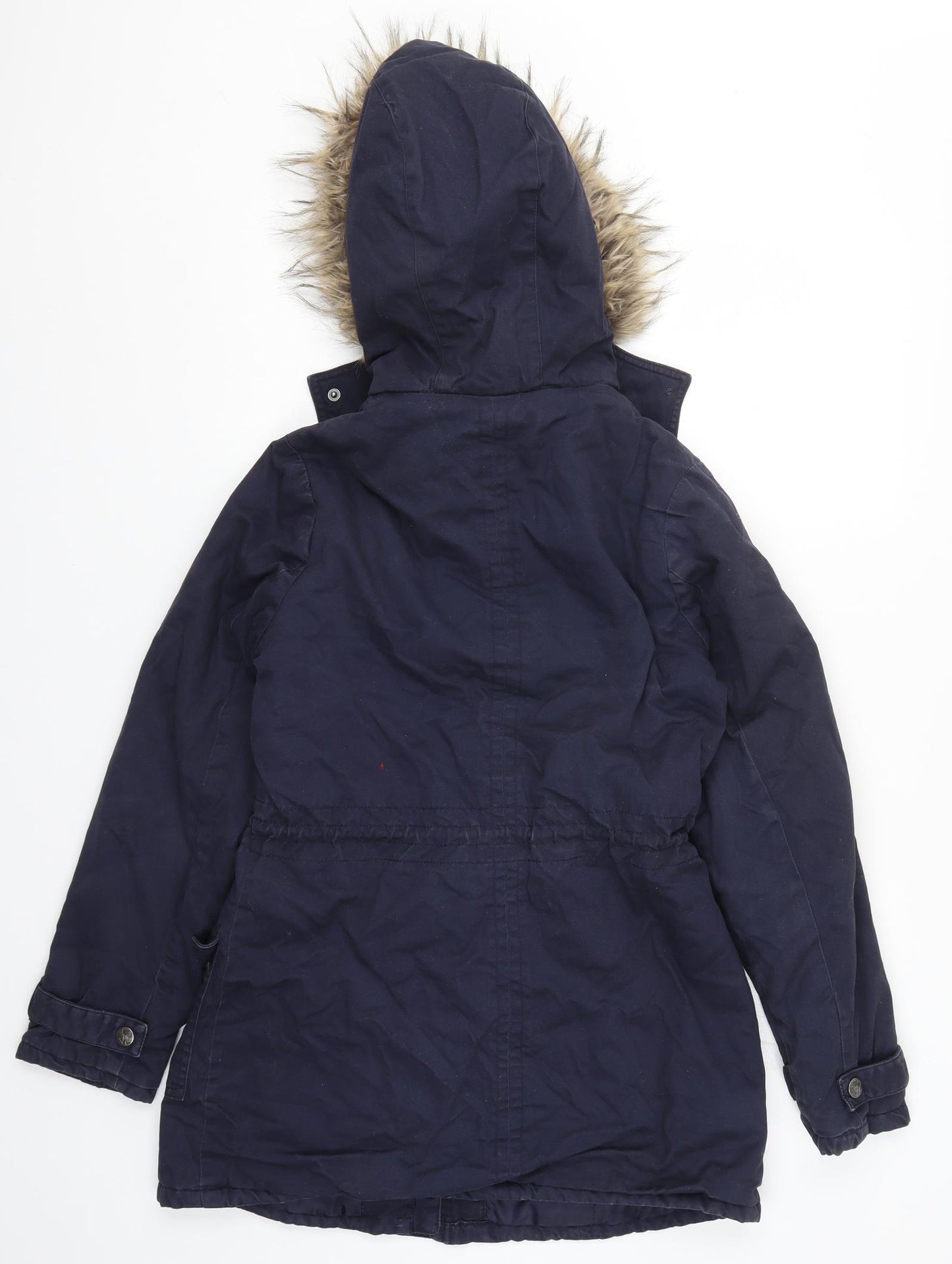 Mantaray Womens Blue   Parka Coat Size 8