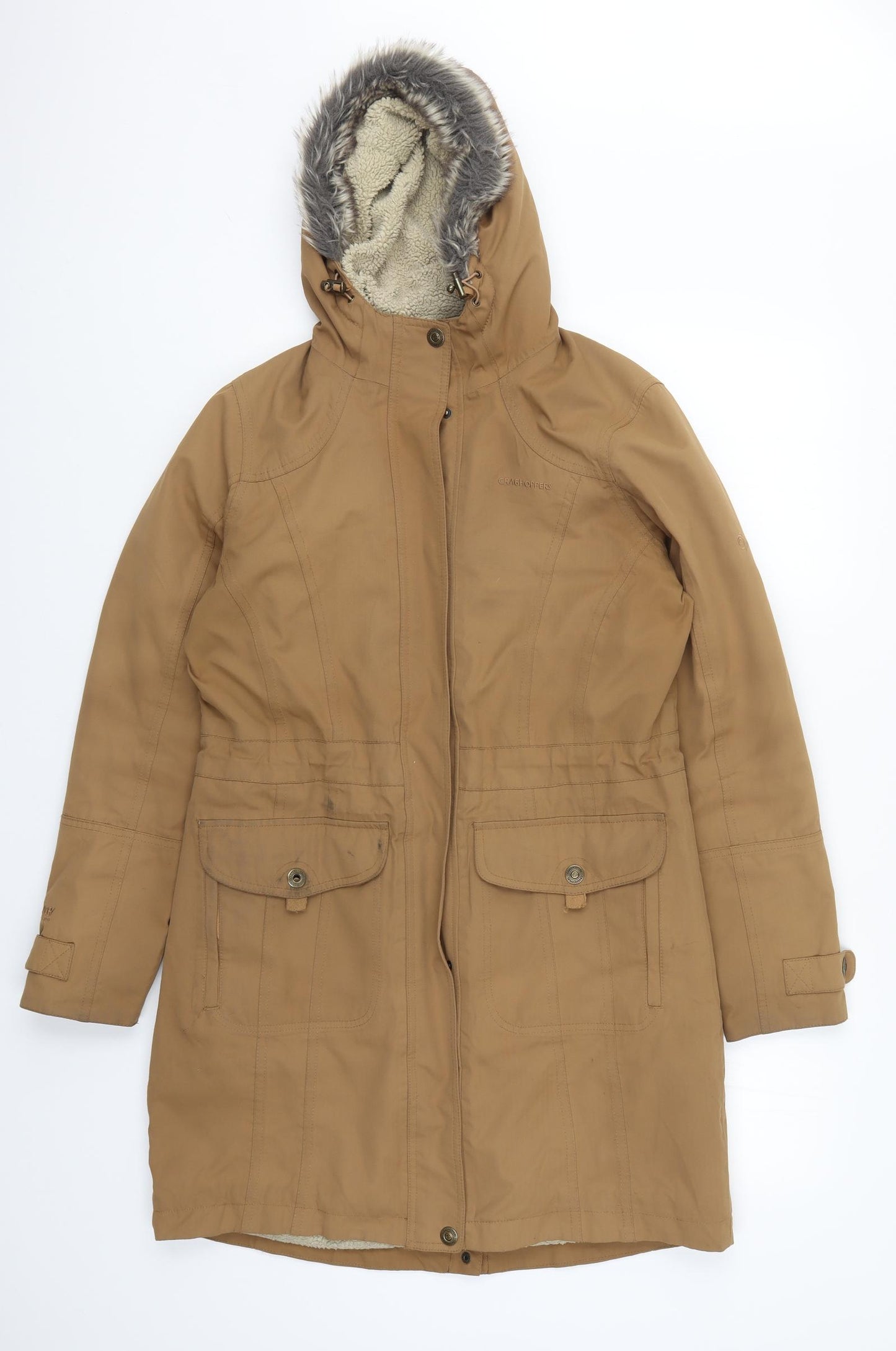Craghoppers Womens Beige   Parka Coat Size 12