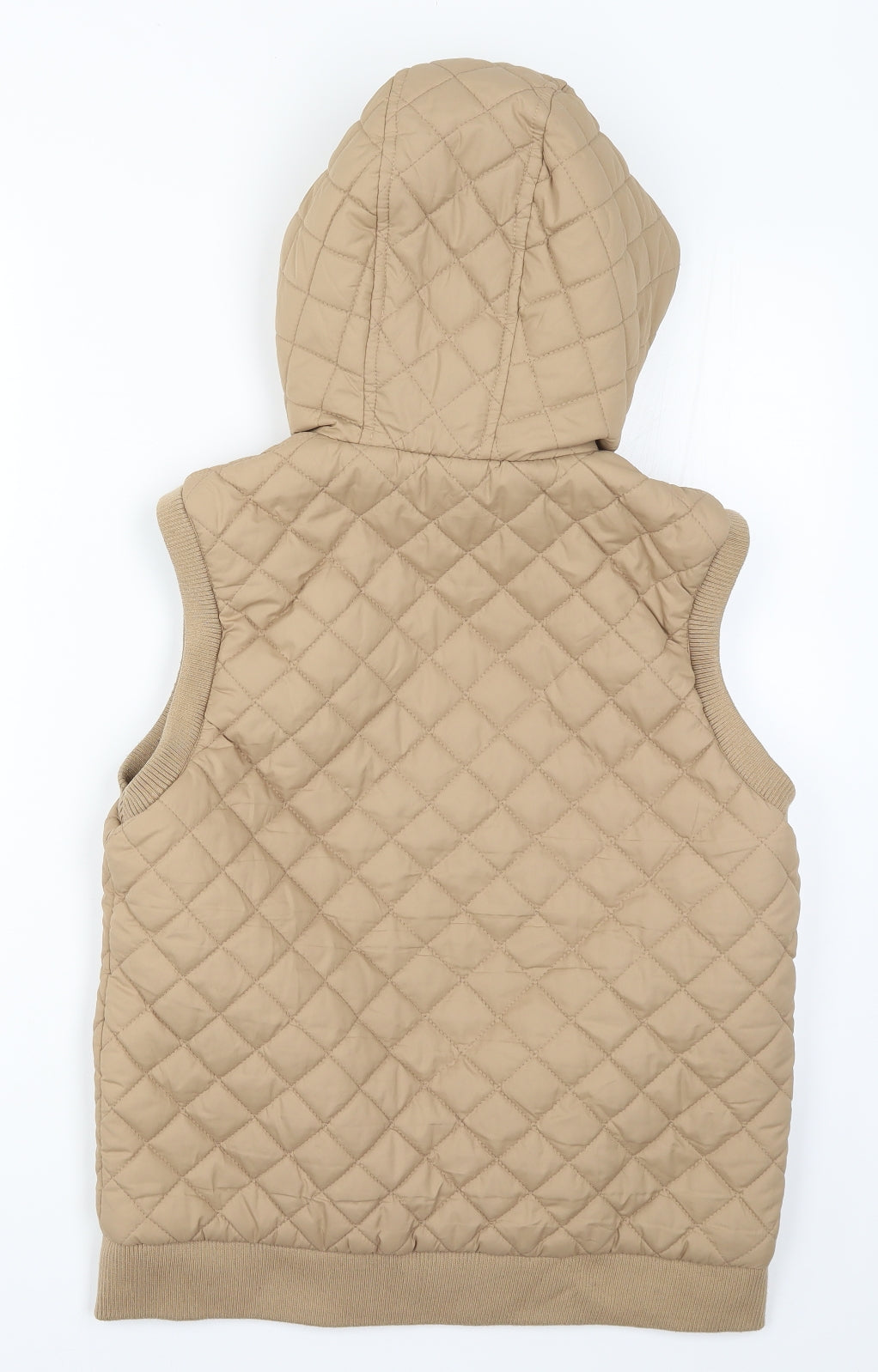 Select Womens Beige   Gilet Coat Size 14