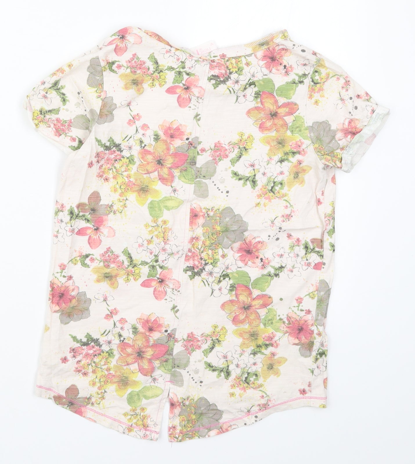 NEXT Girls Pink Floral  Basic T-Shirt Size 12 Years