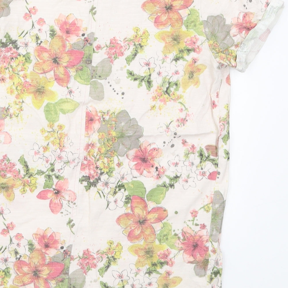 NEXT Girls Pink Floral  Basic T-Shirt Size 12 Years