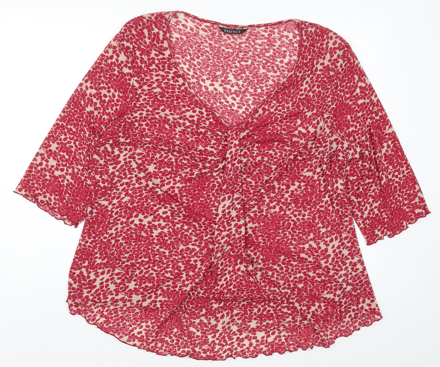 Evans Womens Pink Floral  Basic Blouse Size 24
