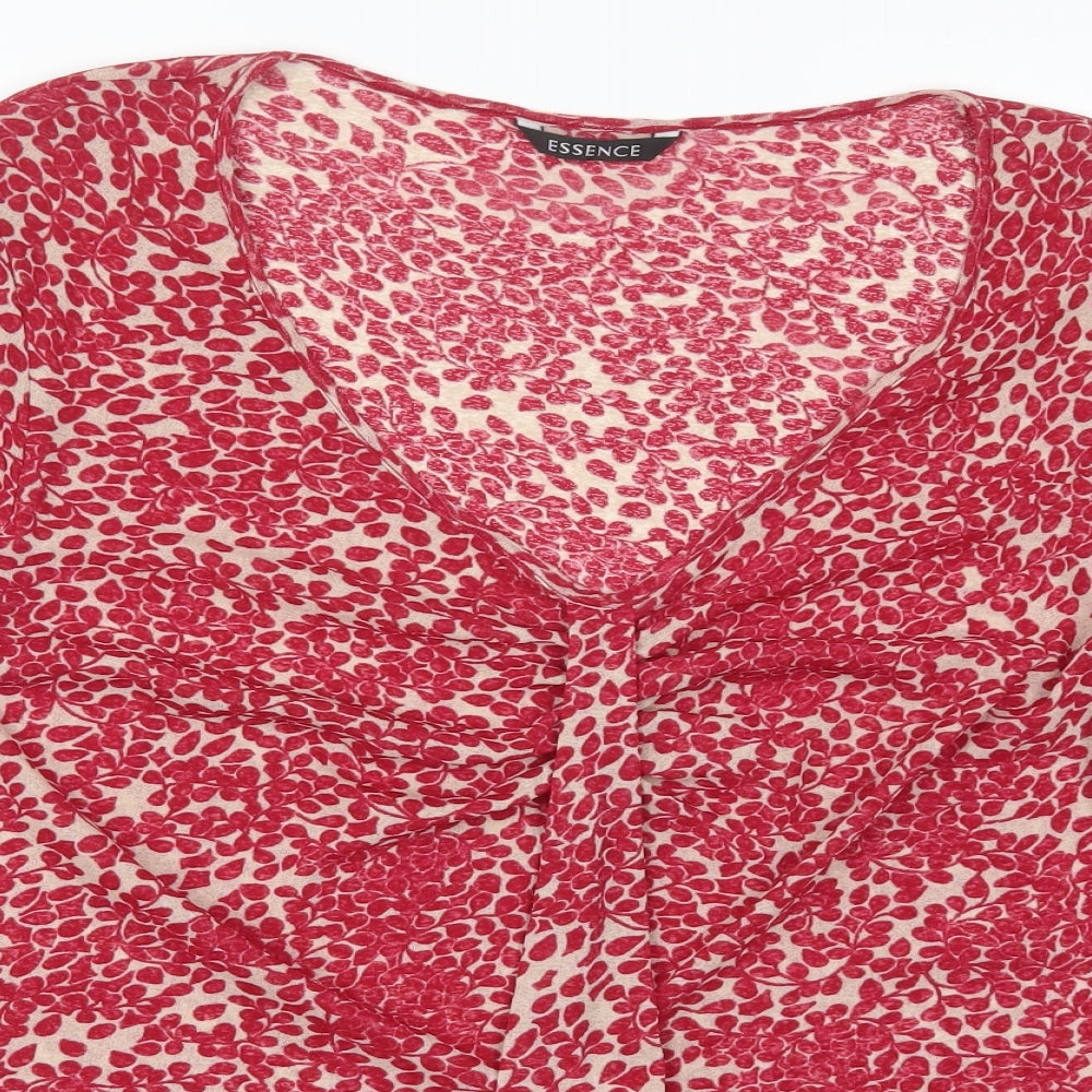 Evans Womens Pink Floral  Basic Blouse Size 24