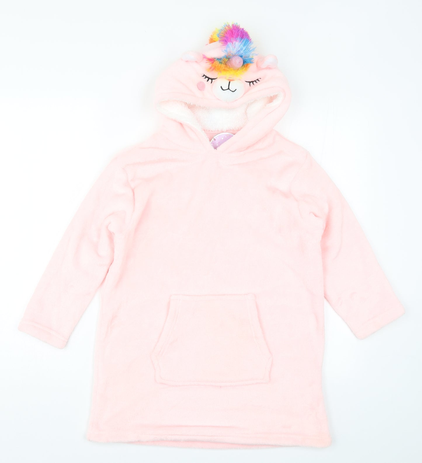 DREAMER Womens Pink Solid  Top Pyjama Top Size S  - Unicorn