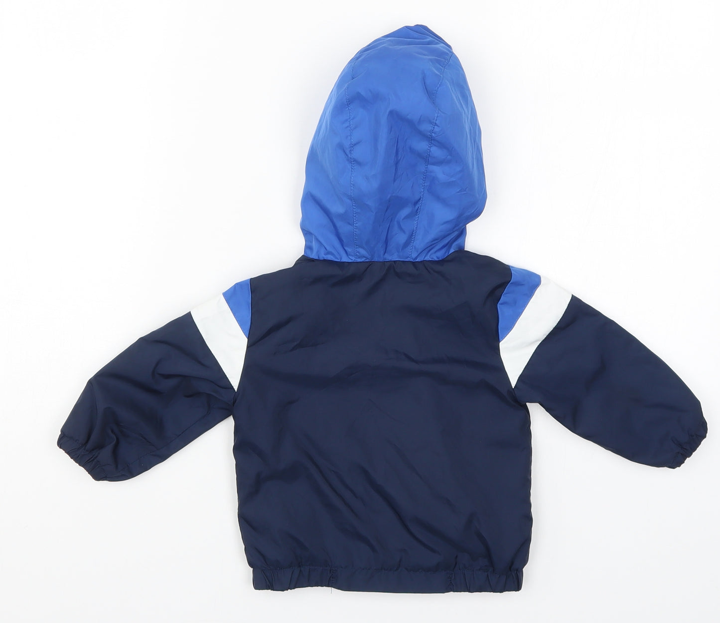 Matalan Boys Blue Striped  Basic Coat Coat Size 3-6 Months