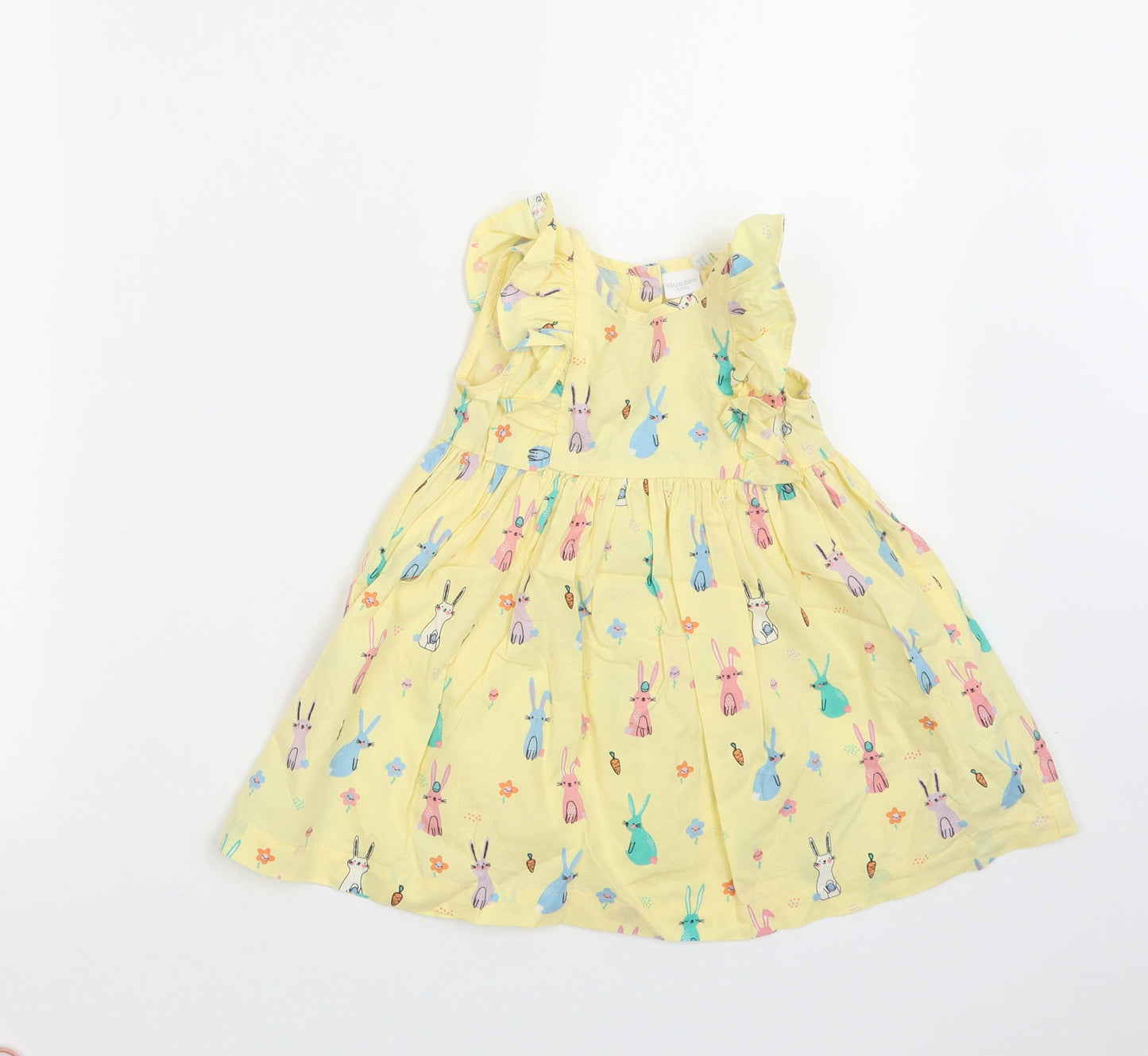 Blue Zoo Girls Yellow Geometric  A-Line  Size 12-18 Months