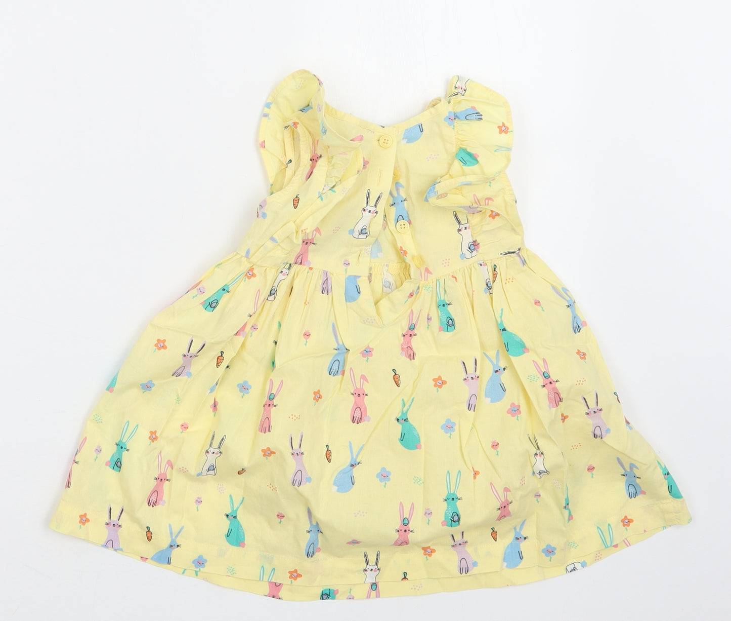 Blue Zoo Girls Yellow Geometric  A-Line  Size 12-18 Months