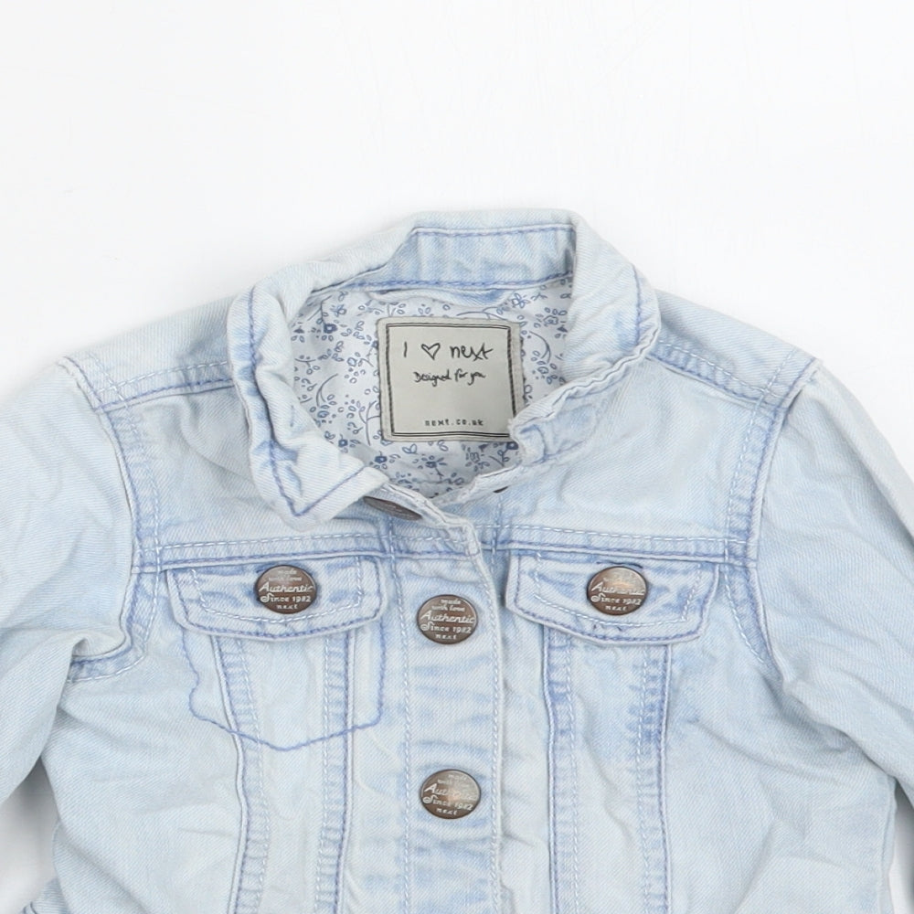 NEXT Girls Blue  Denim Jacket  Size 2-3 Years