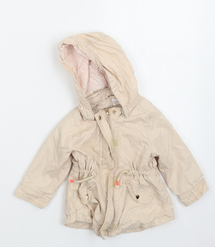 H&M Girls Pink   Jacket  Size 12 Months