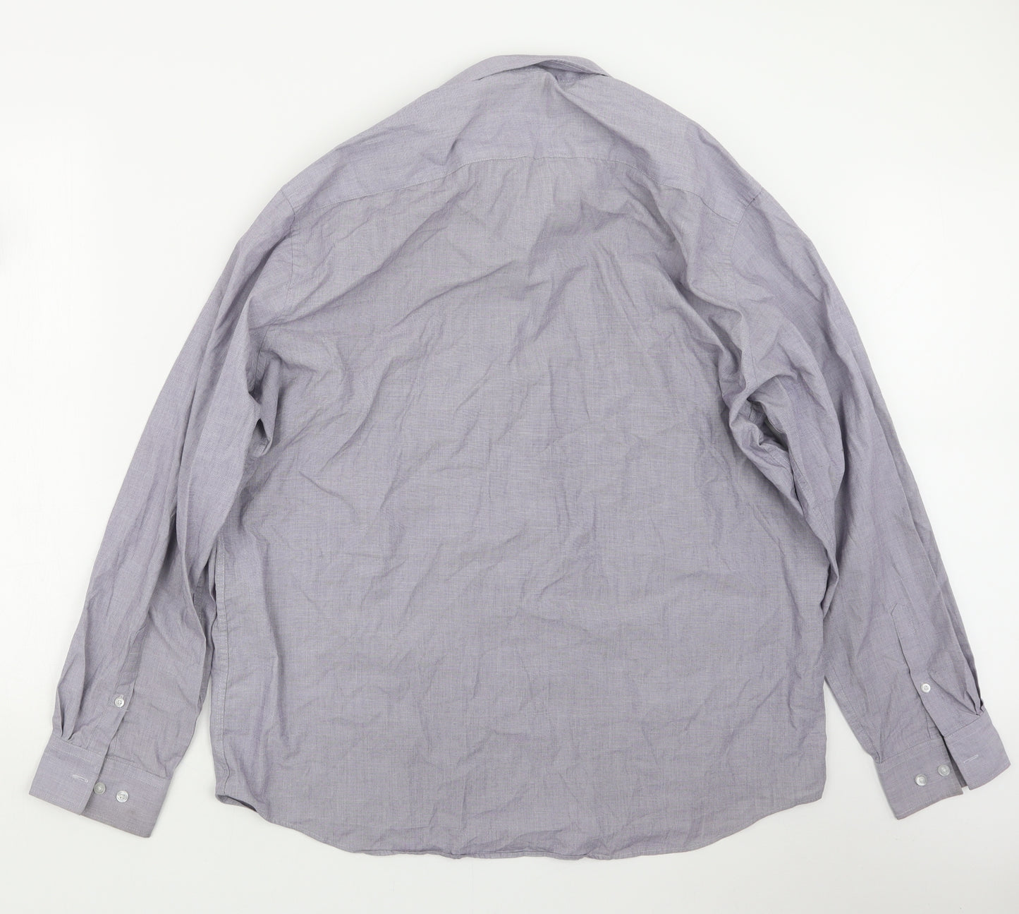 F&F Mens Purple    Button-Up Size 17