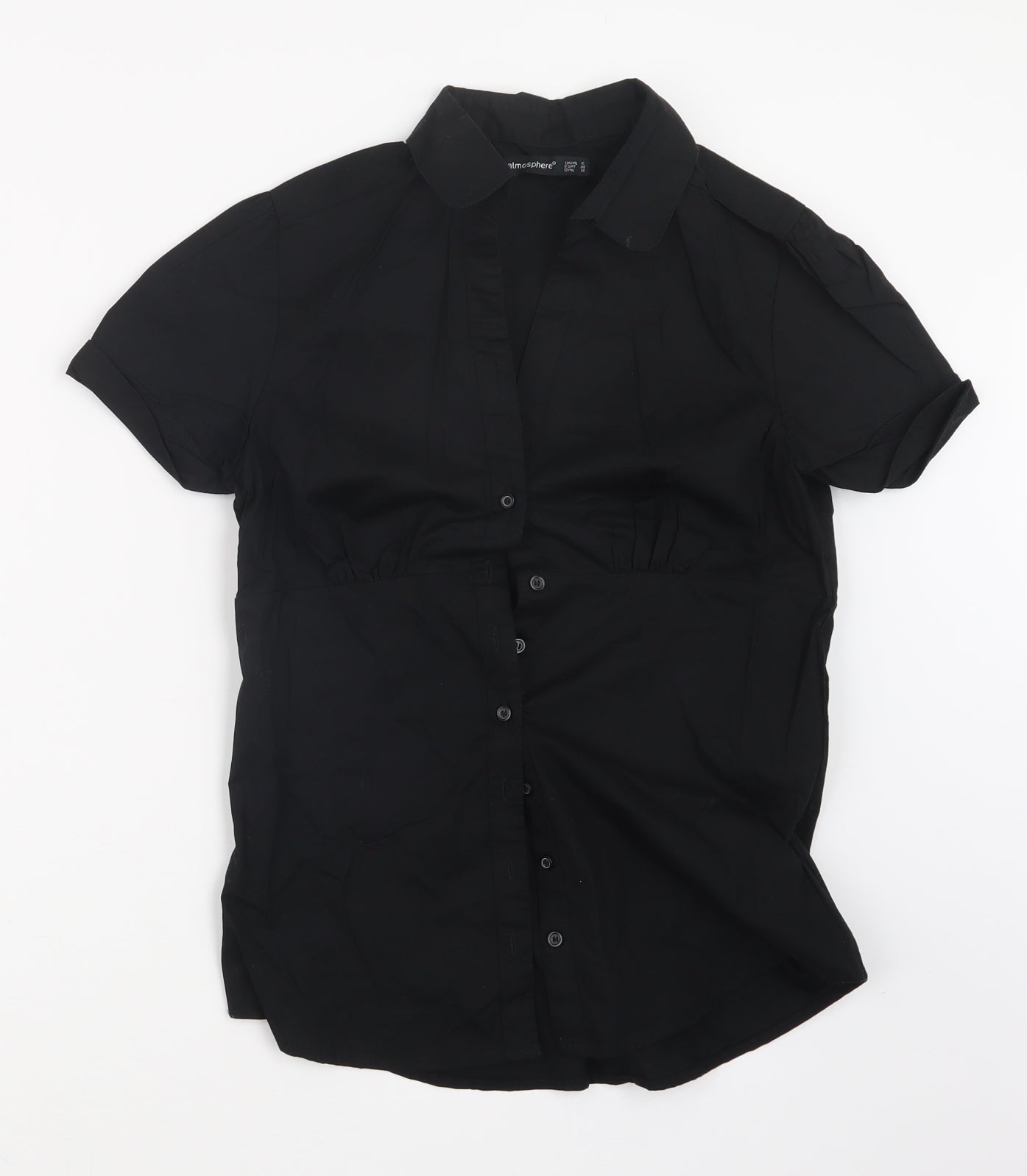 Atmosphere Womens Black   Basic Button-Up Size 12