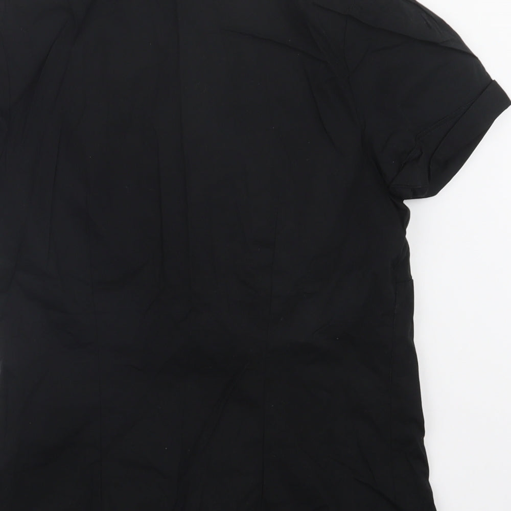 Atmosphere Womens Black   Basic Button-Up Size 12