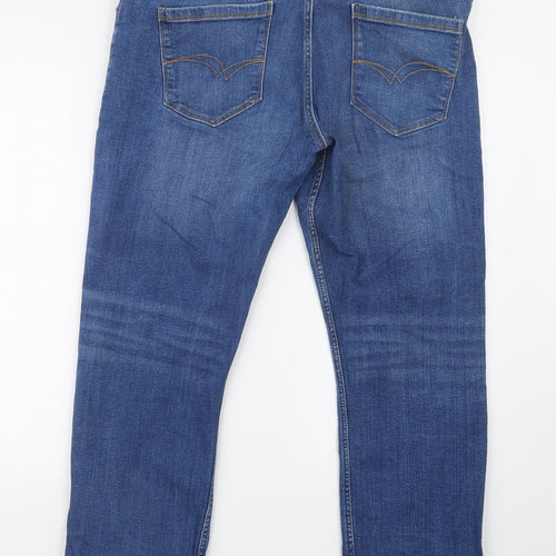 Lee Cooper Mens Blue  Denim Straight Jeans Size 37 in L29 in