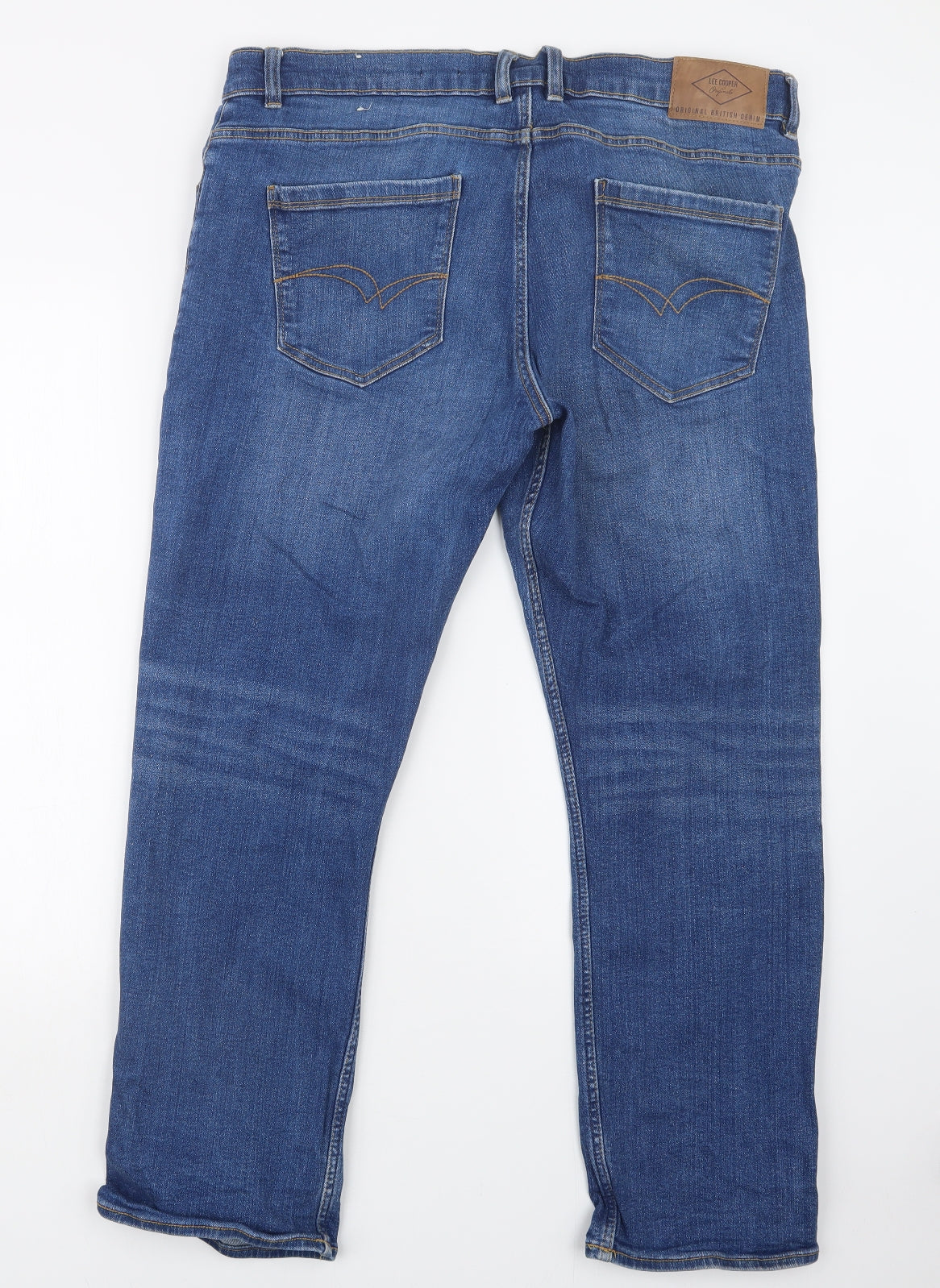 Lee Cooper Mens Blue  Denim Straight Jeans Size 37 in L29 in