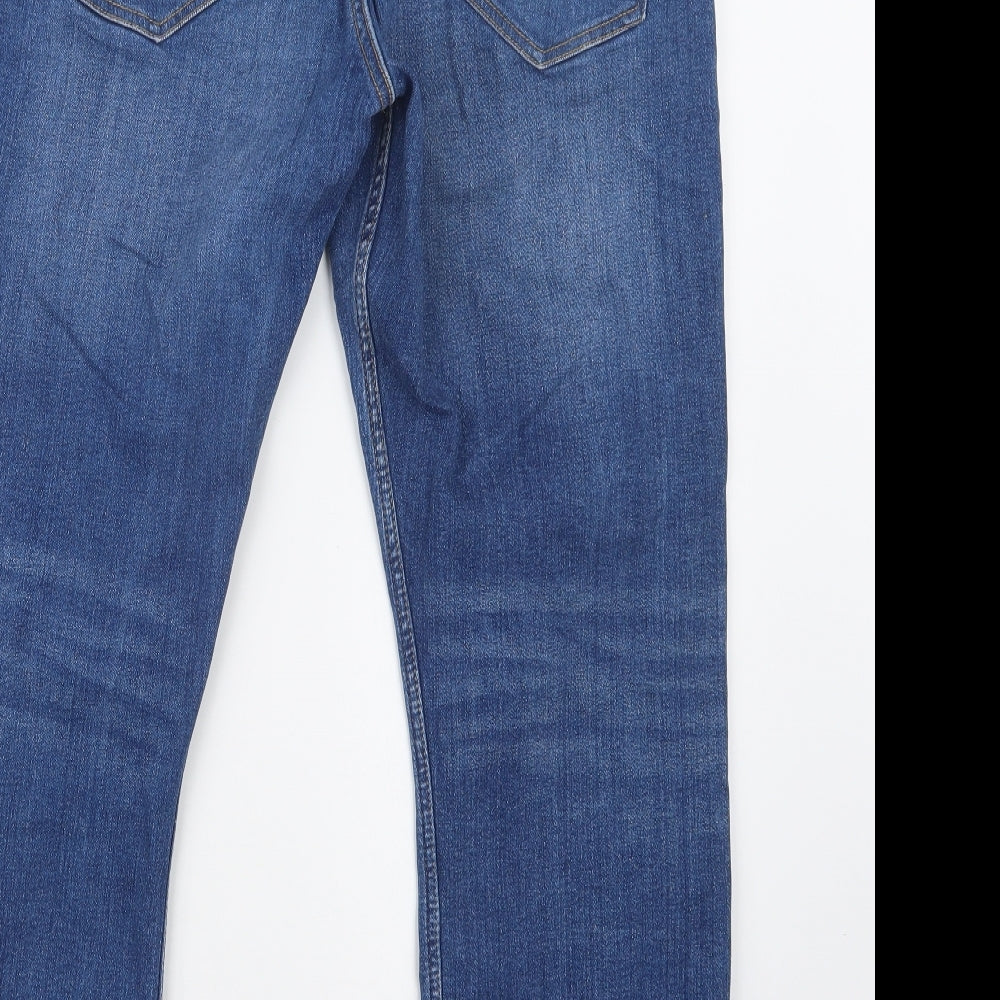 Lee Cooper Mens Blue  Denim Straight Jeans Size 37 in L29 in