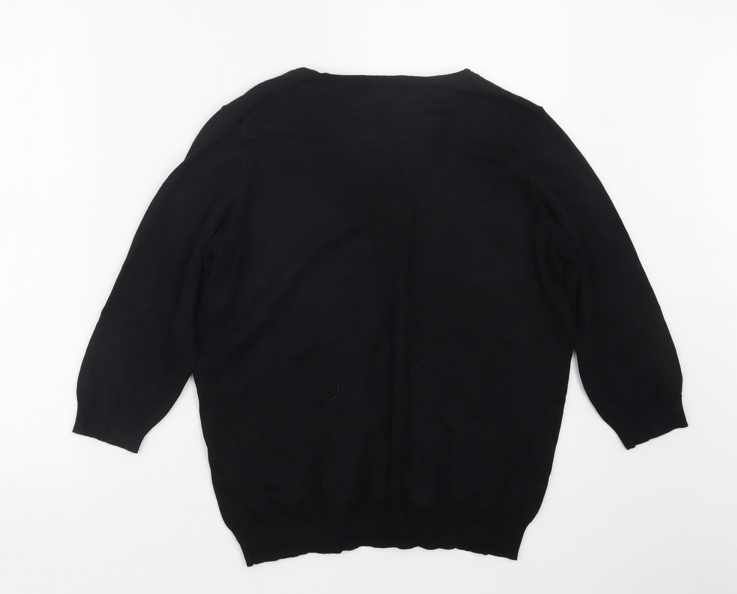 Marks and Spencer Womens Black  Knit Pullover Jumper Size 18