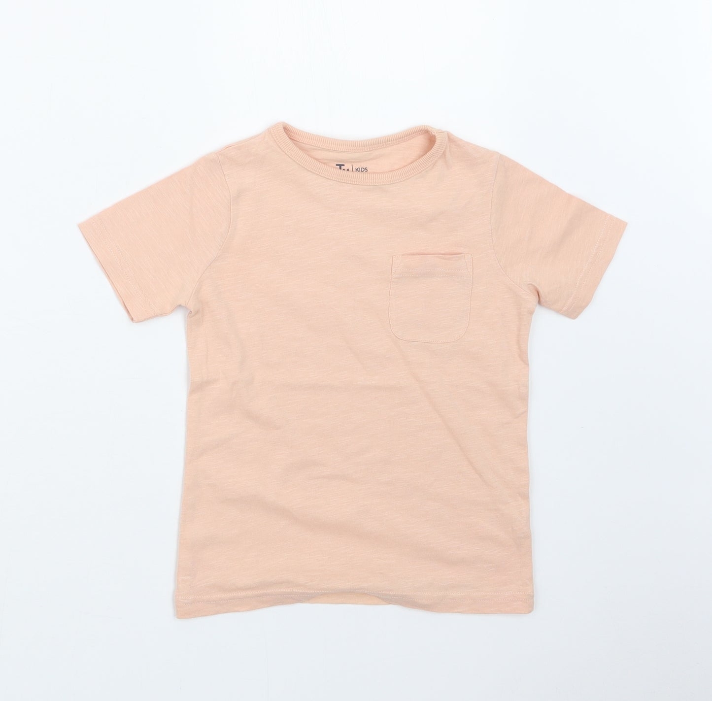TU Boys Orange   Basic T-Shirt Size 3-4 Years