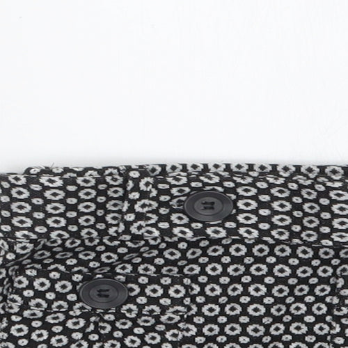 NEXT Girls Black Geometric  Straight & Pencil Skirt Size 6 Years
