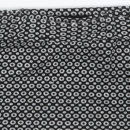 NEXT Girls Black Geometric  Straight & Pencil Skirt Size 6 Years