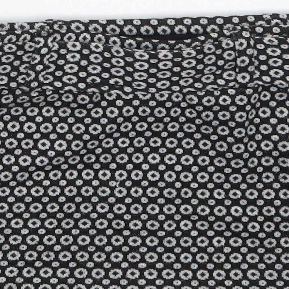 NEXT Girls Black Geometric  Straight & Pencil Skirt Size 6 Years