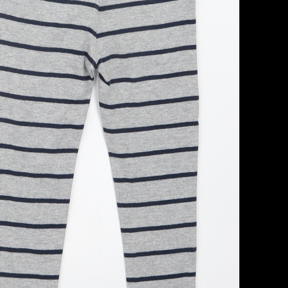 Marks and Spencer Boys Grey Striped  Jogger Trousers Size 3-4 Years