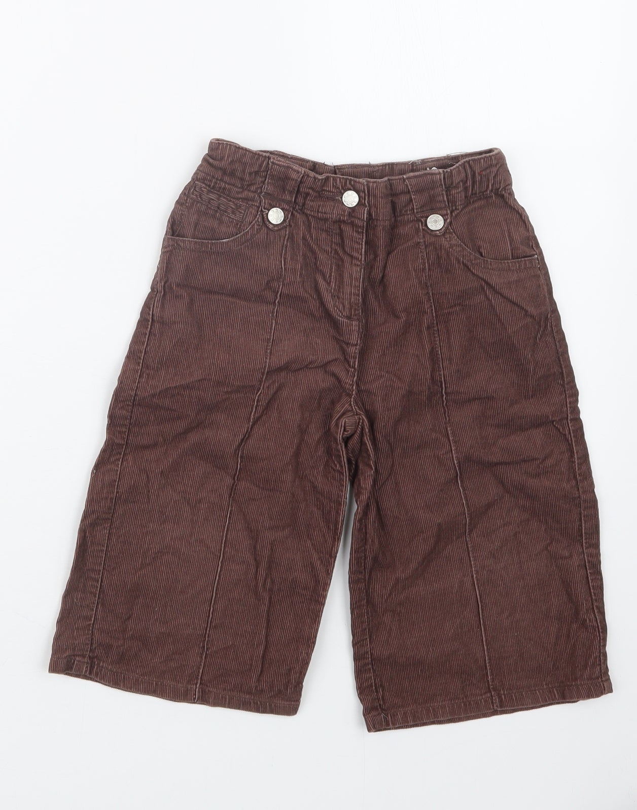 Girls Unlimited Girls Brown   Cropped Trousers Size 5-6 Years