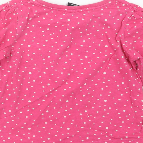 George Girls Pink Geometric  Basic T-Shirt Size 4-5 Years  - Disney