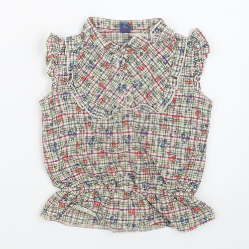 TU Girls Grey Geometric  Basic T-Shirt Size 5 Years