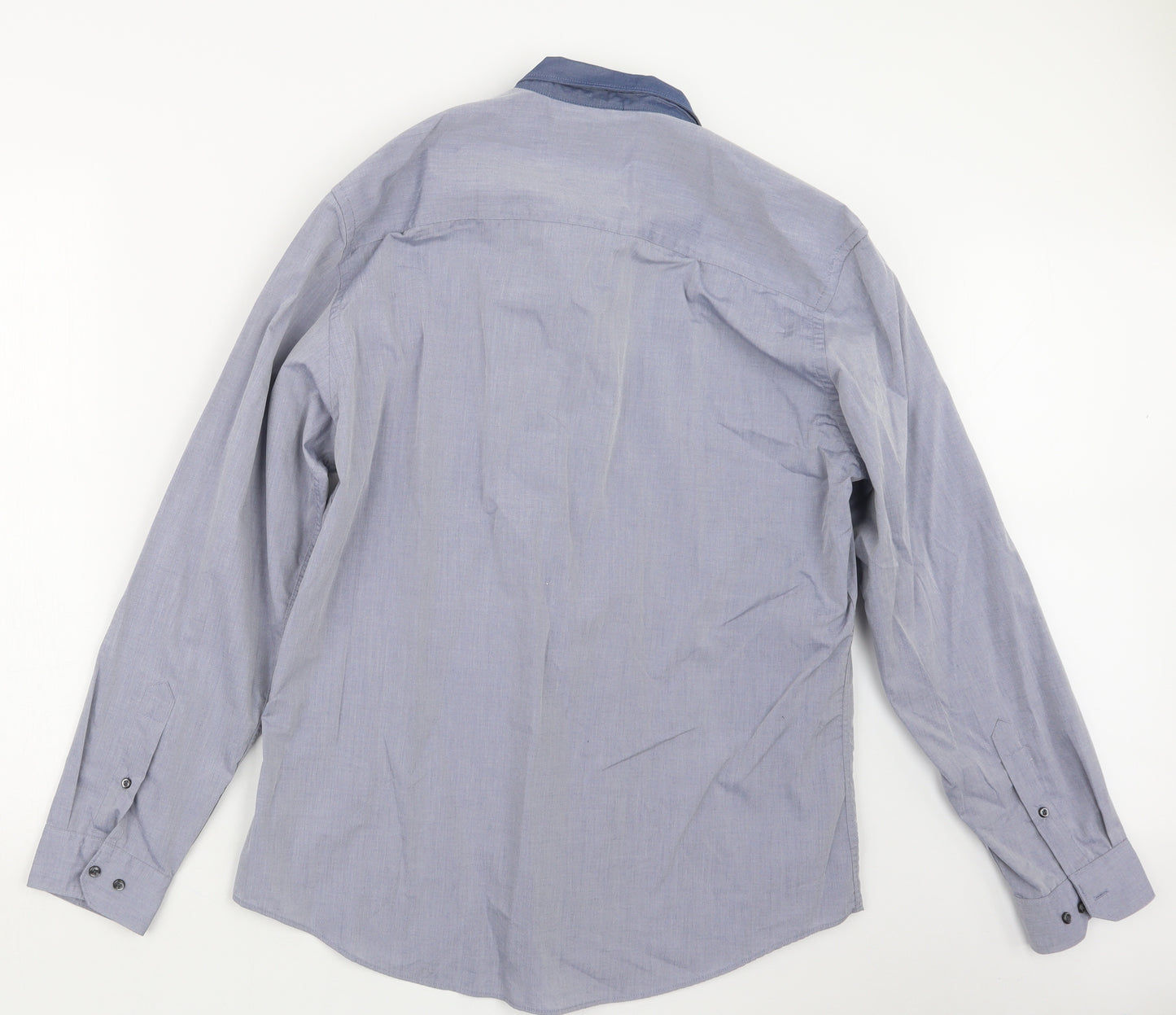 Taylor & Wright Mens Blue    Button-Up Size 17